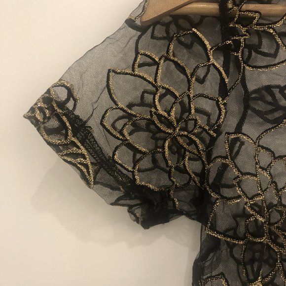 FOREVER 21 SHEER MINI DRESS/TOP SIZE SMALL - Picture 4 of 5